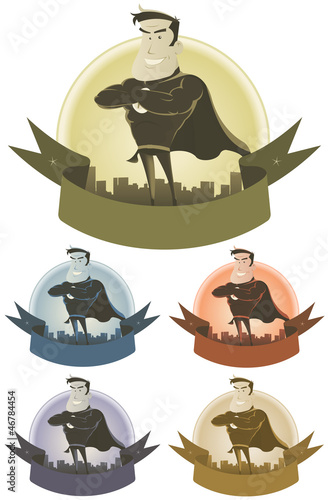 Vintage Superhero Security Banner