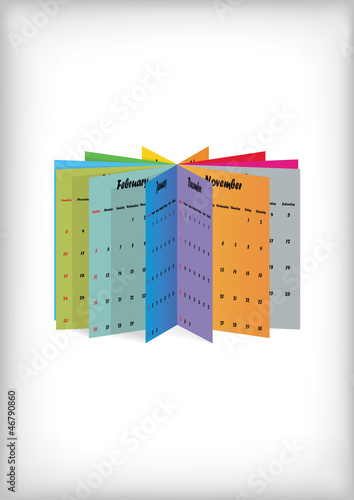 Calendar 2013 vector format