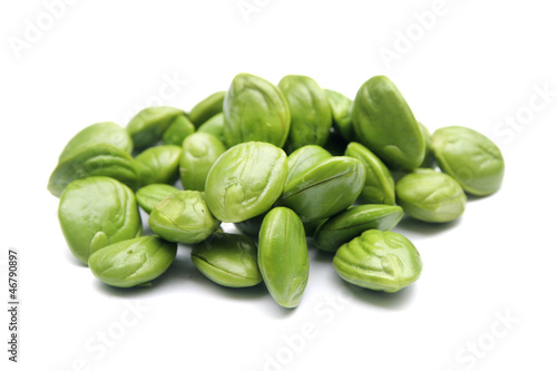 Petai, Bitter beans On White Backgound photo