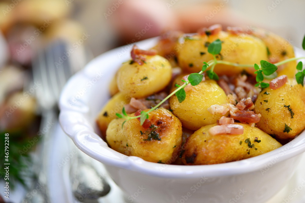 Bratkartoffeln mit Dörrfleisch Bratkartoffeln mit Dörrfleisch