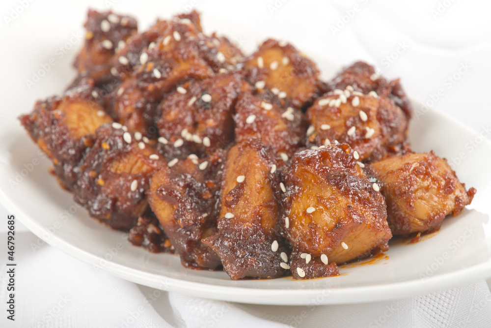 Buldak / Fire Chicken - Korean hot & spicy fried chicken dish Buldak / Fire Chicken - Korean hot & spicy fried chicken dish