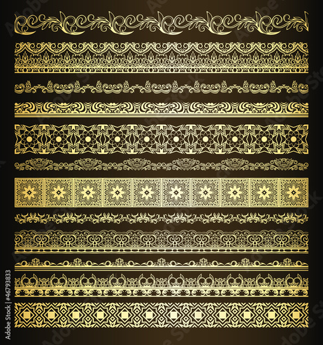 set of vintage borders