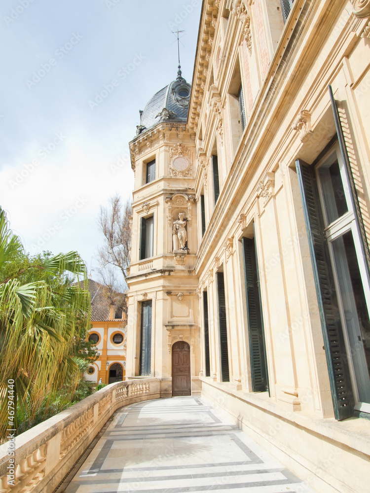 Fototapeta premium Elaborate and ornate architecture and building of Jerez horse ri