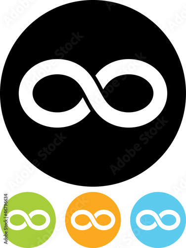 Vector icon isolated on white - Eternity symbol