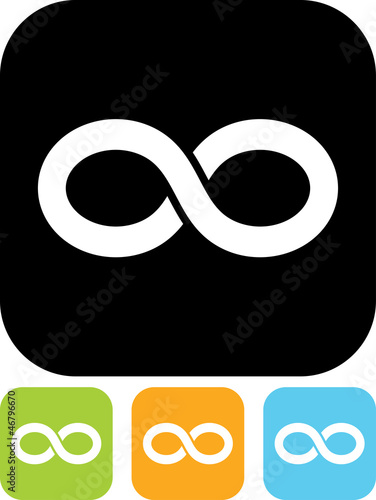Vector eternity symbol icon