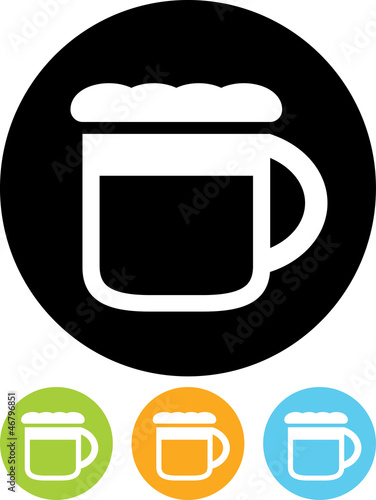 Vector icon isolated on white - Beer mug