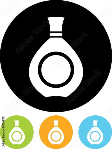 Vector icon isolated on white - Perfume bottle