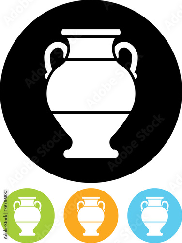 Vector icon isolated on white - Antique amphora