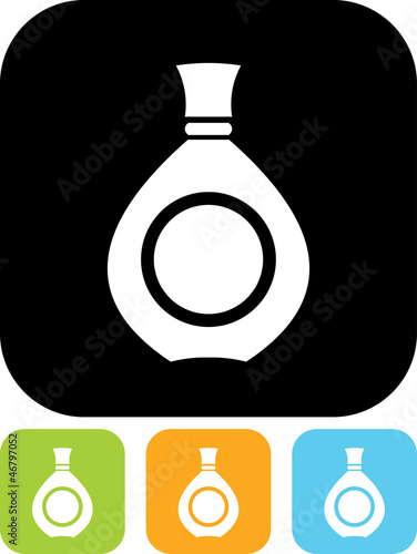 Vector icon isolated on white - Perfume bottle