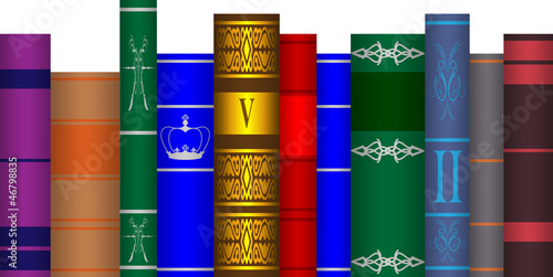 arranged books