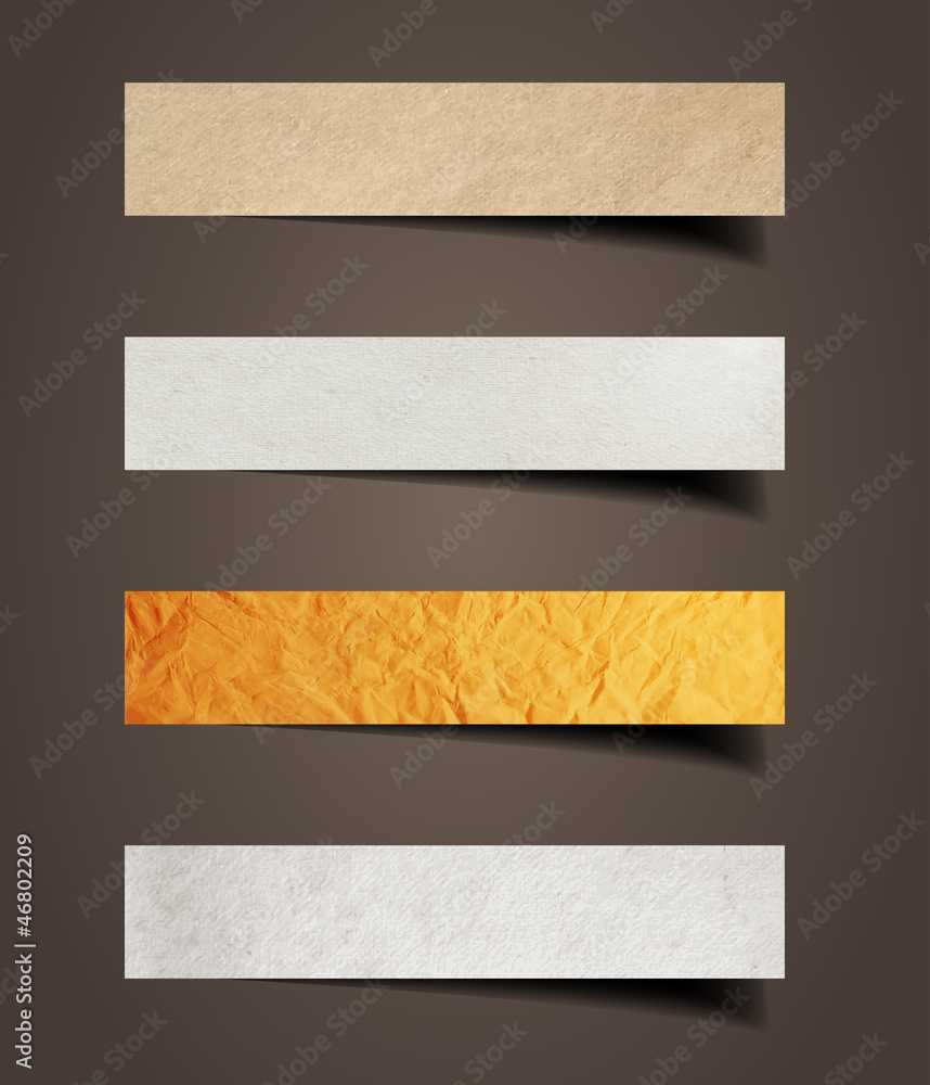 Obraz premium Paper stick with detailed shadow, vector illustration template