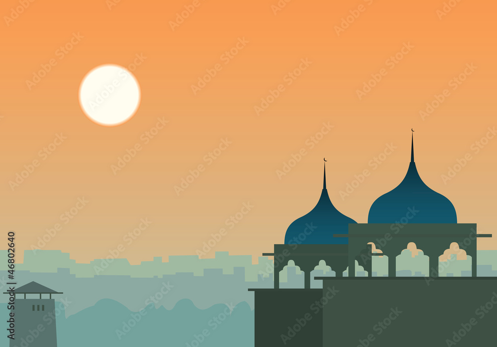 Obraz premium East urban background