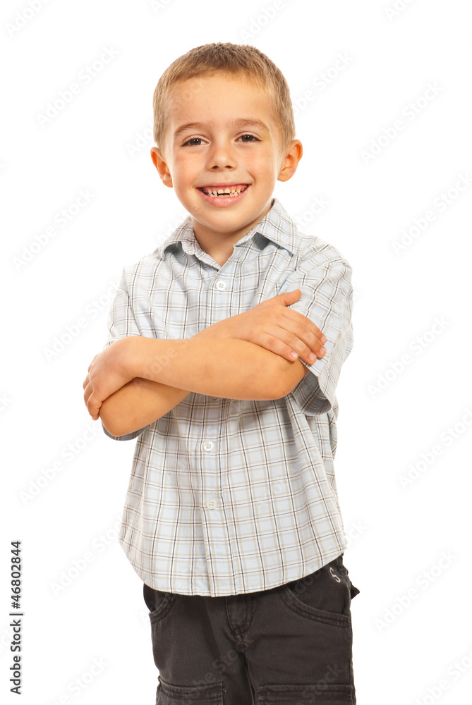 Laughing confident boy Laughing confident boy