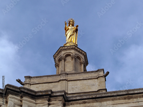 Virgin Mary statue in Avignon, The Popes' Palace, France