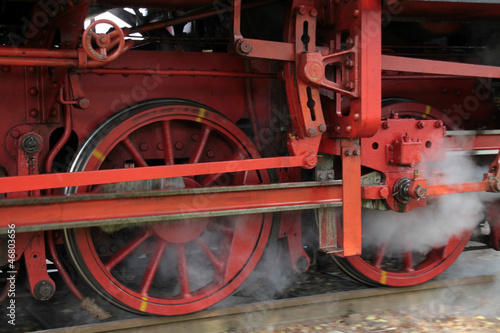Räder einer Dampflokomotive