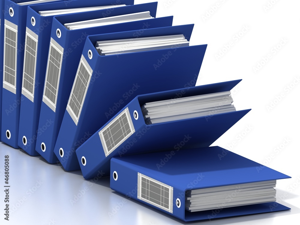 Isolated folders for papers on a white background Isolated folders for papers on a white background