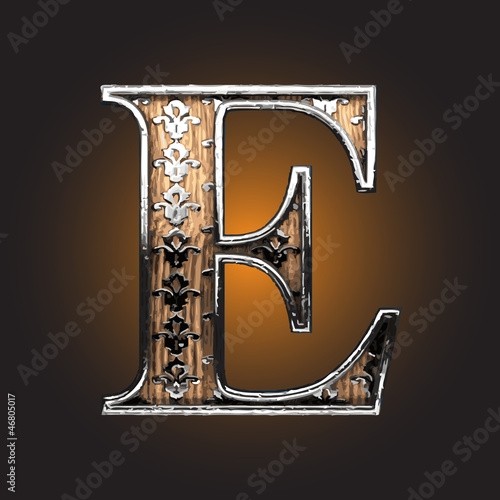 Vector wooden figure