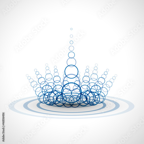 Vector circles background