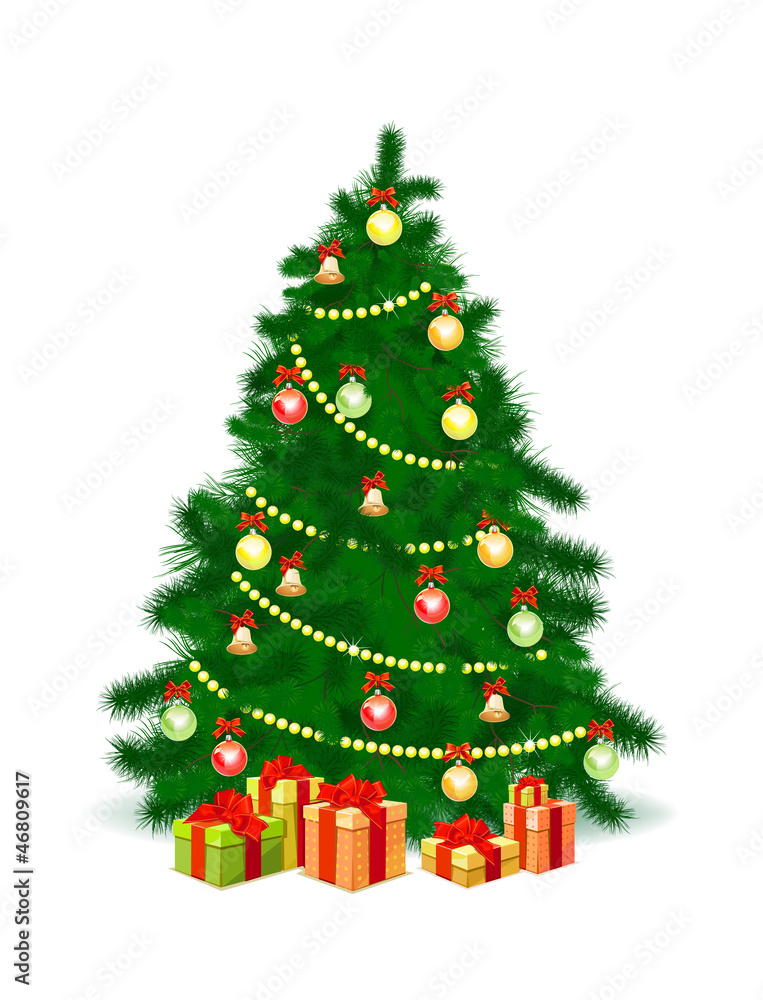 Christmas tree with gifts Christmas tree with gifts