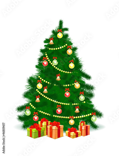 Christmas tree with gifts