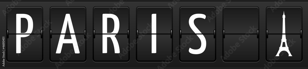 Obraz premium Paris airport table