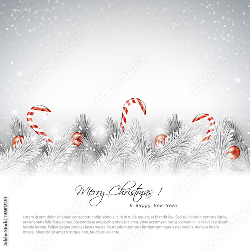 christmas silver background with place for text