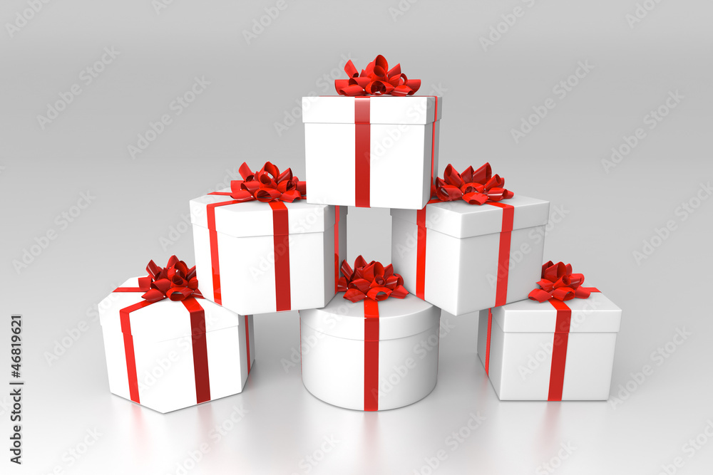 Obraz premium Stack of gift boxes