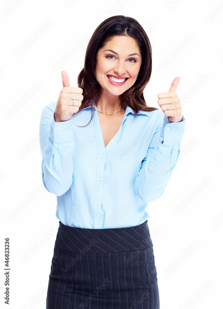 Happy business woman. Happy business woman.