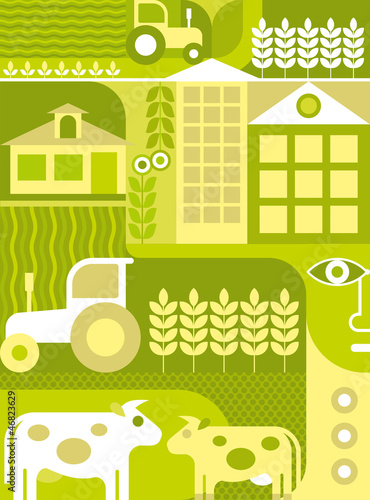 Farm - vector illustration