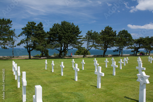 Colleville sur mer.Le cimetière américain. Calvados. Normandie