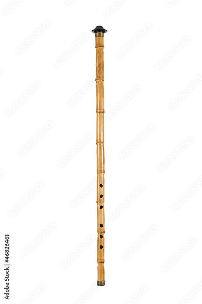 Isolated Turkish reed flute kiz ney on white background Isolated Turkish reed flute kiz ney on white background