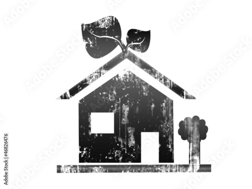 Foto eco house concept-silhouette