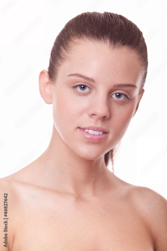 face young woman with clean skin face young woman with clean skin