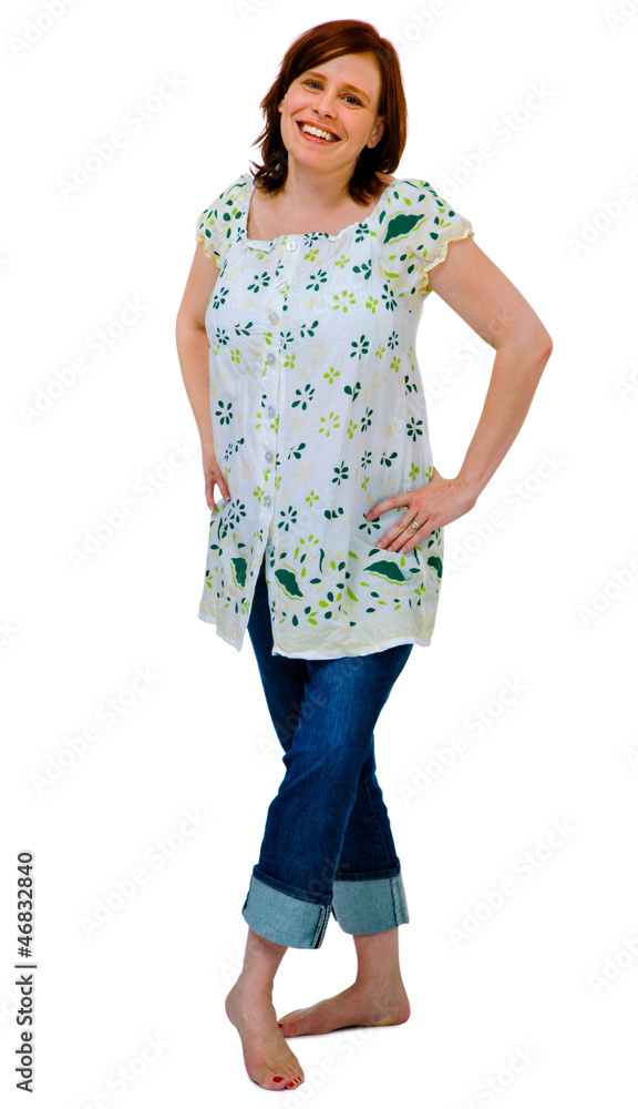 Portrait of a woman posing Portrait of a woman posing