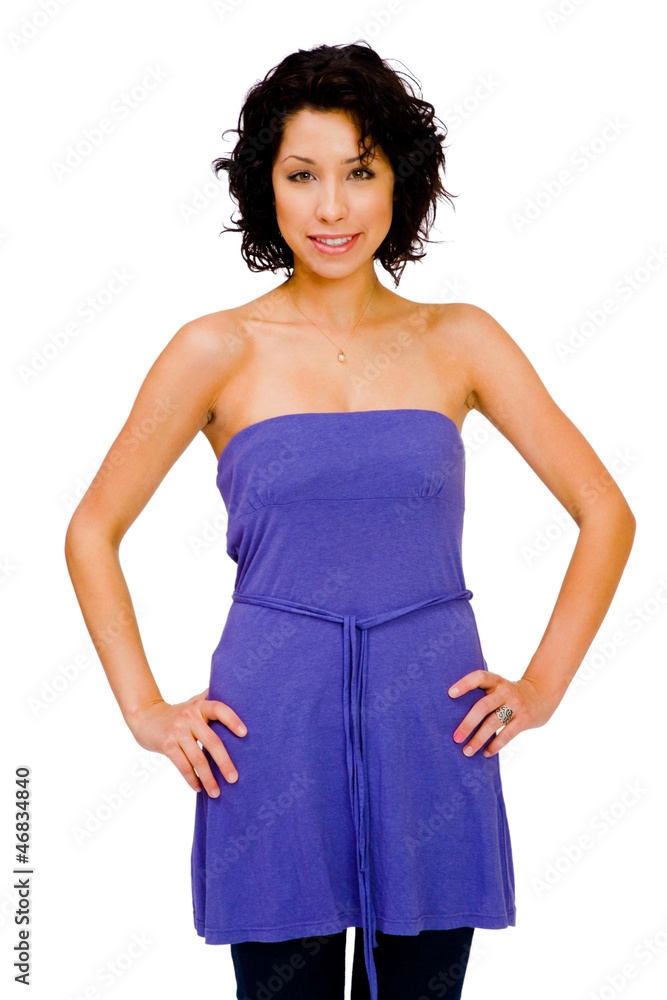 Smiling woman posing Smiling woman posing