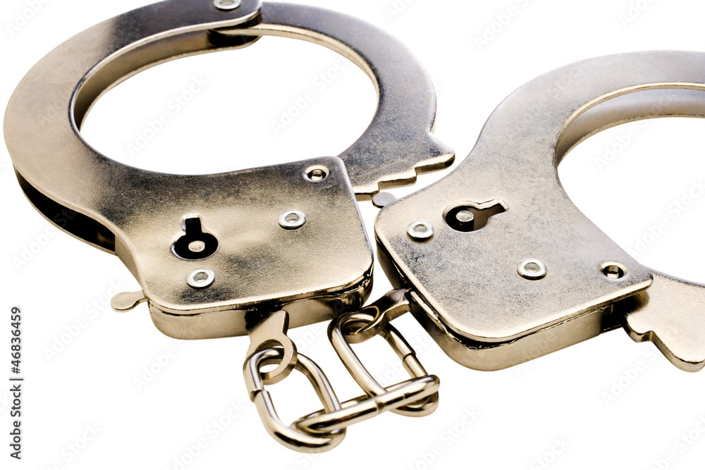 Obraz premium Close-up of handcuffs