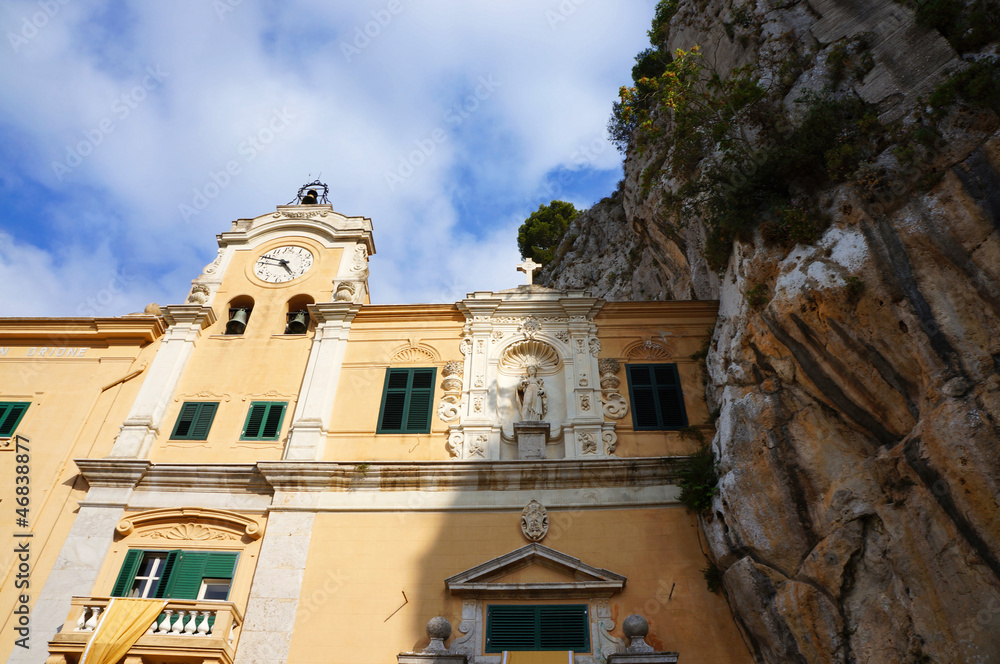 Saint Rosalia sanctuary of Palermo in Sicily