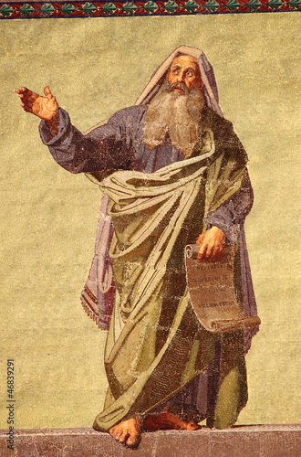 Fototapeta Mosaic of the Prophet Daniel in Basilica of Saint Paul. Rome