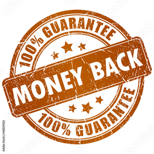 Money back vector stamp