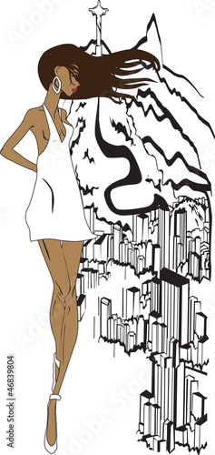 Brazilian girl sketch