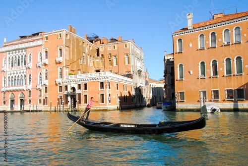 gondolier sur le canal grande photo