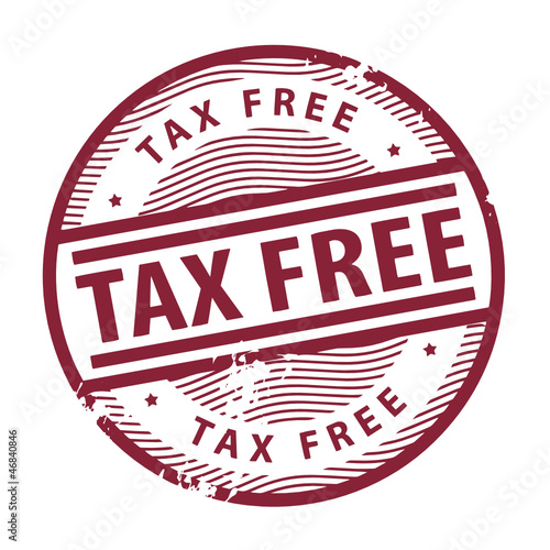 Stamp with the text Tax Free written inside the stamp, vector