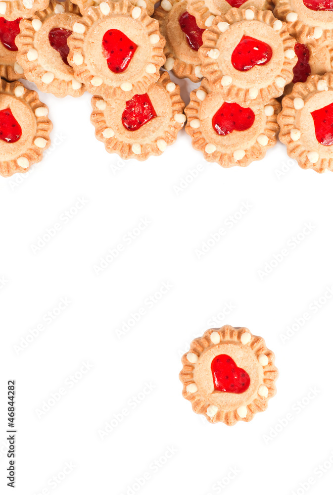 cookies on a white background space for text cookies on a white background space for text