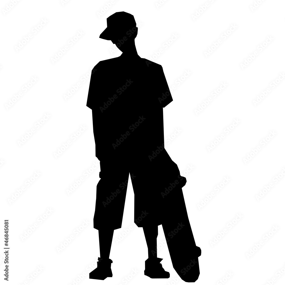 Naklejka premium Skateboarder Skater