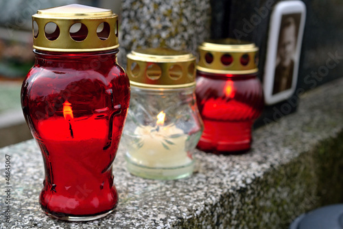 candles cemetery