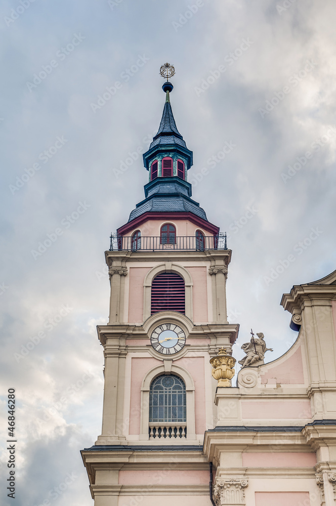 Church at Market Square in Ludwigsburg, Germany