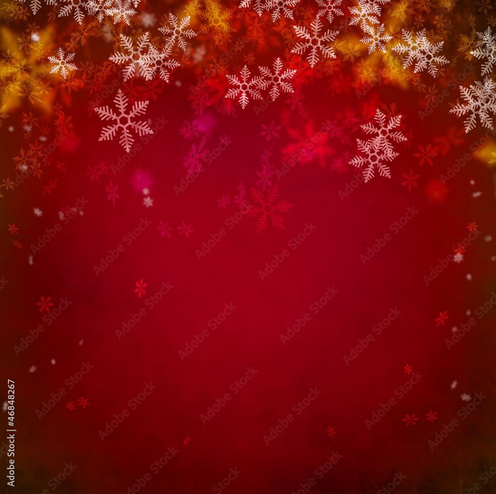 Beautiful snowflake Christmas background with copyspace