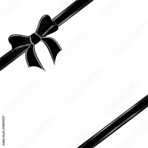 Schleife in schwarz