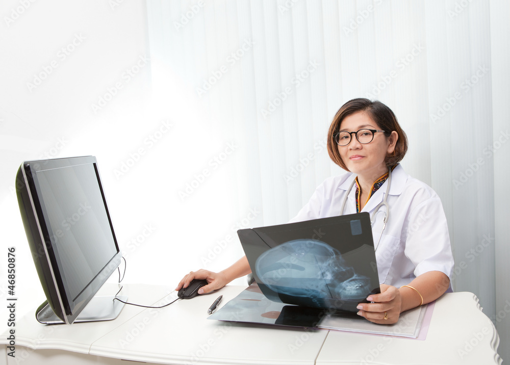 doctor sitting in working room doctor sitting in working room