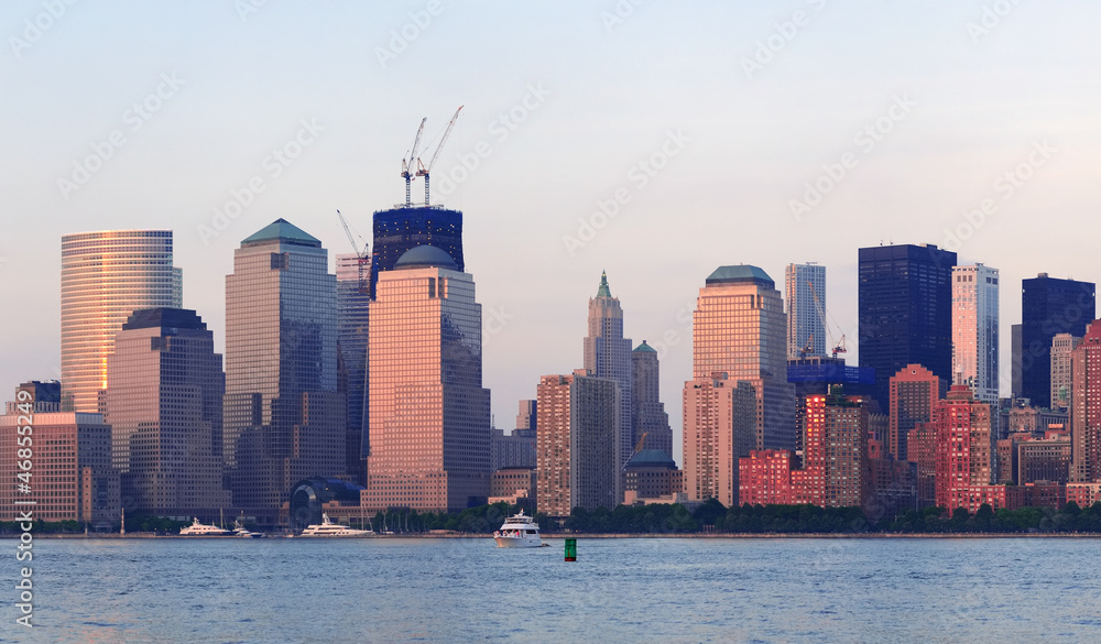 Obraz premium New York City Manhattan downtown skyline